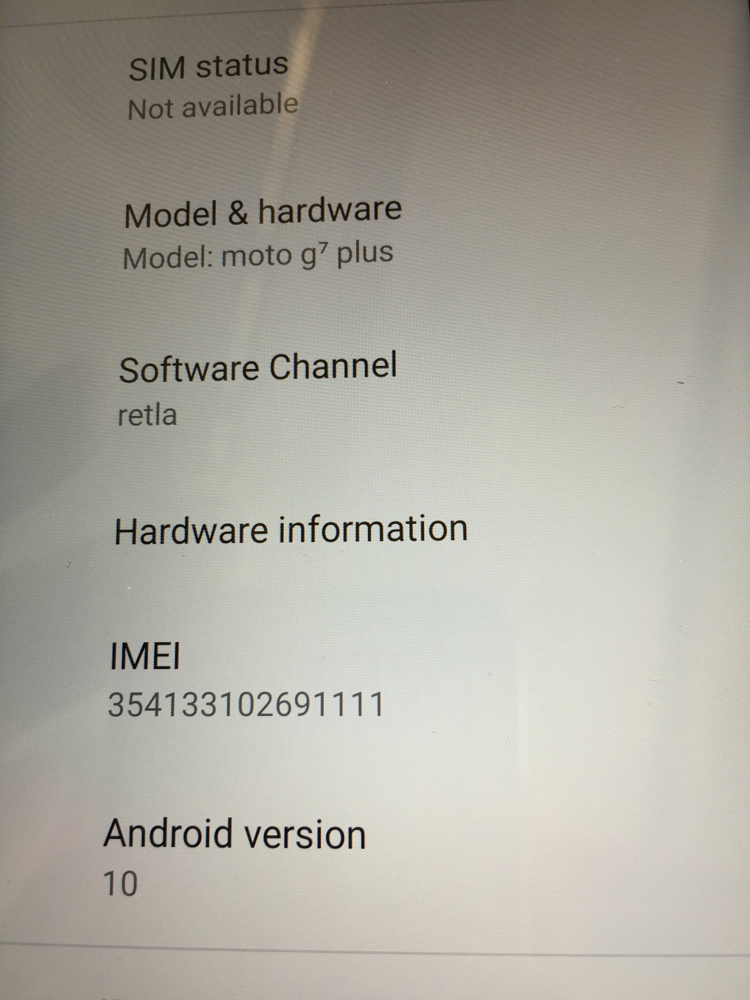 Moto G7 Plus - 64GB - XT1965-T - 16MP Camera - OPEN BOX (7617183711470)